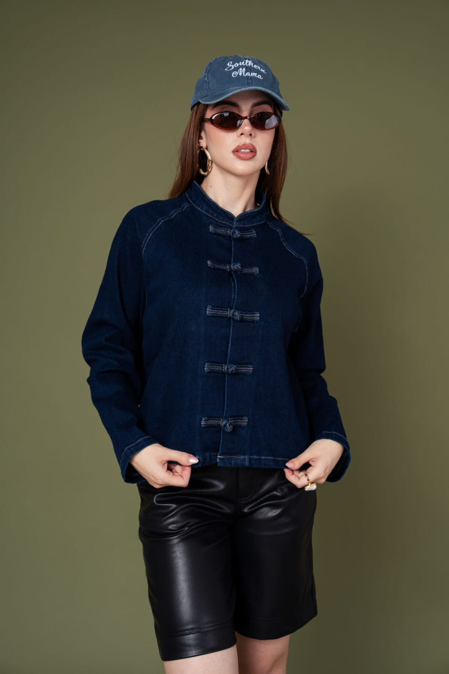 Chamarra Denim Cierre Oriental Za7191 · foto 4