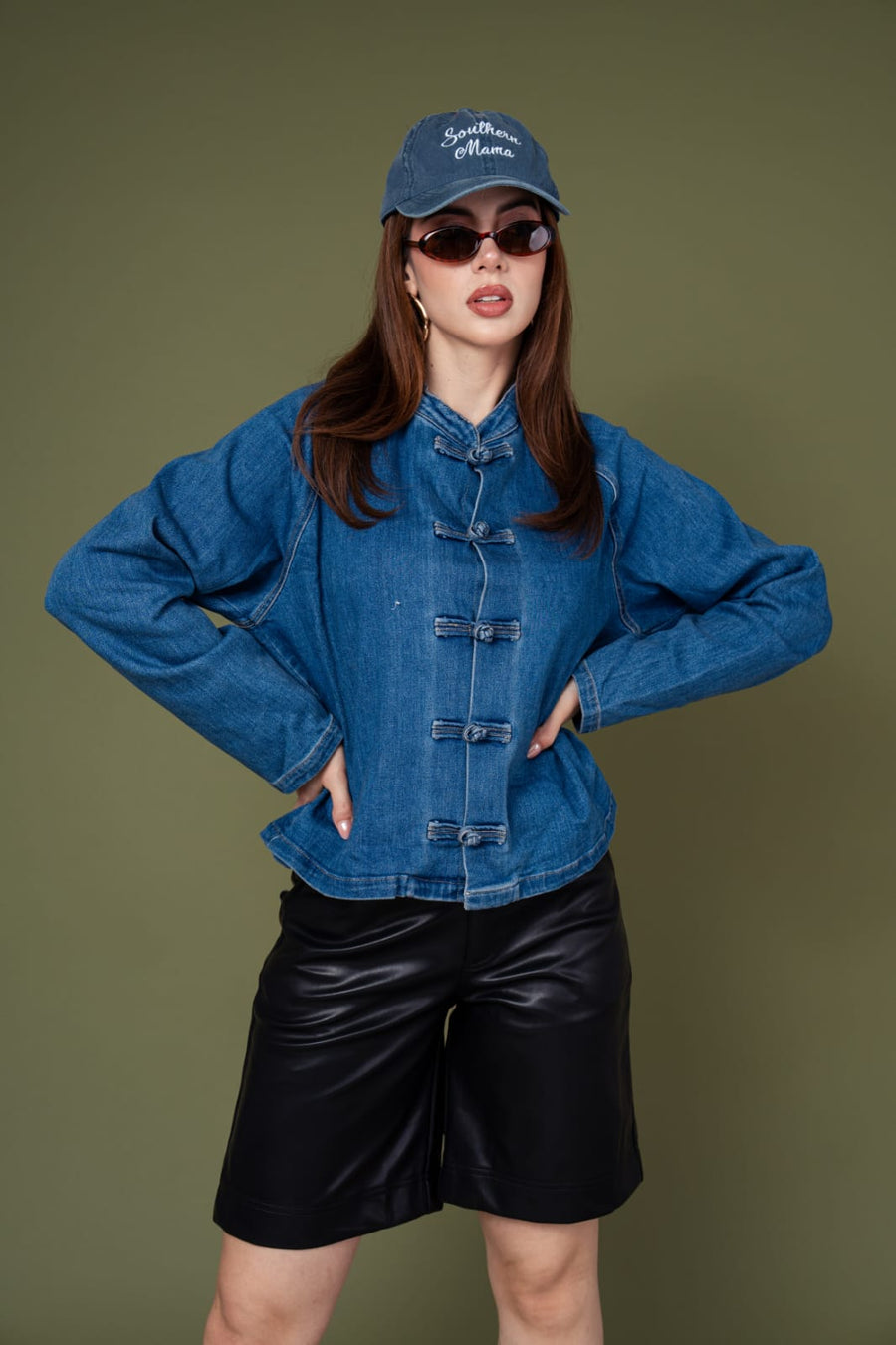 Chamarra Denim Cierre Oriental Za7191 · foto 1