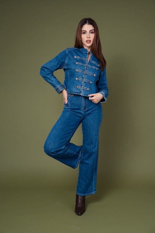 Conjunto Denim Estilo Napoleón Militar