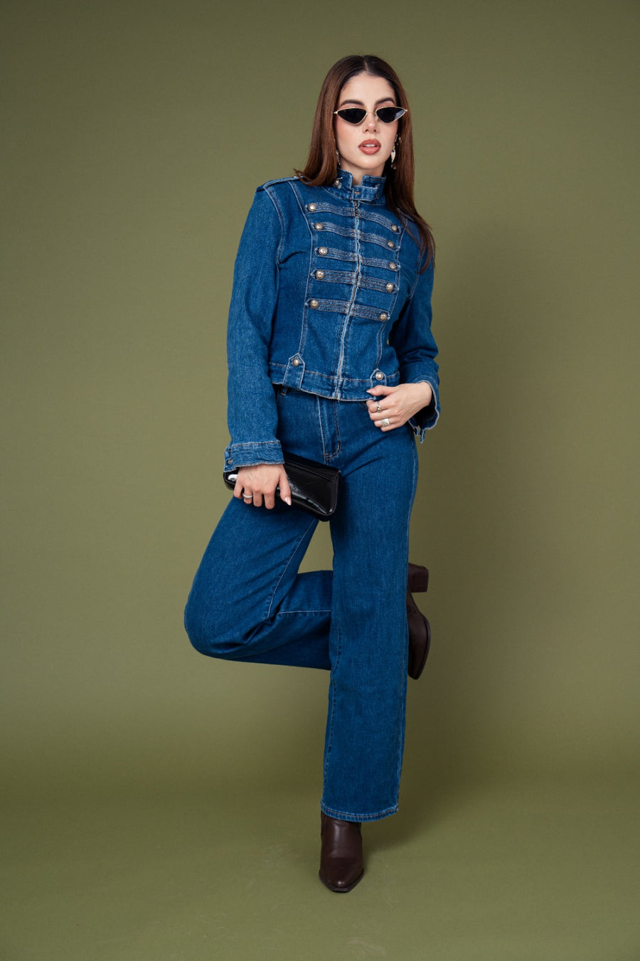 Conjunto Denim Premium Estilo Napoleón · foto 1