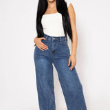 Pantalon Straight Mezclilla Stretch | ZAIVA