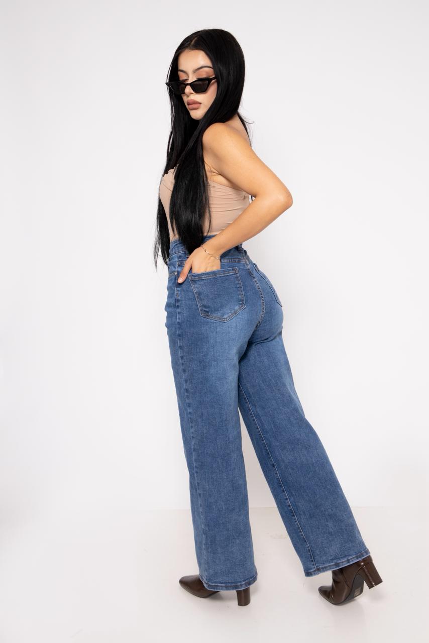 Pantalon Holgado Mezclilla Stretch 6122 | ZAIVA