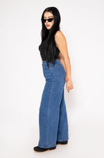 Pantalon Holgado Mezclilla Stretch | ZAIVA