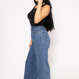 Pantalon Holgado Mezclilla Stretch | ZAIVA