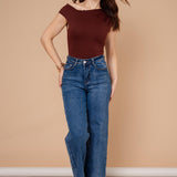 DENIM JEANS WIDE LEG  / ZM6602