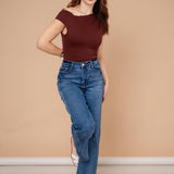 DENIM JEANS WIDE LEG / ZM6603