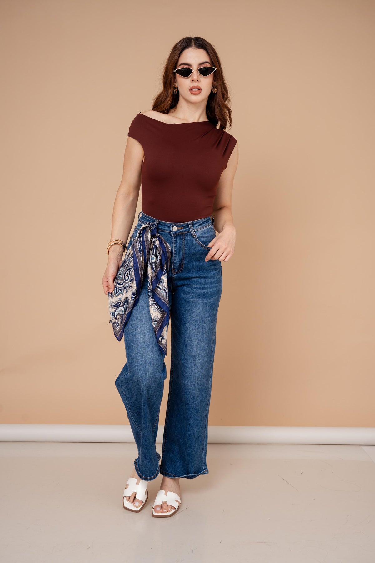 DENIM JEANS WIDE LEG / ZM6604