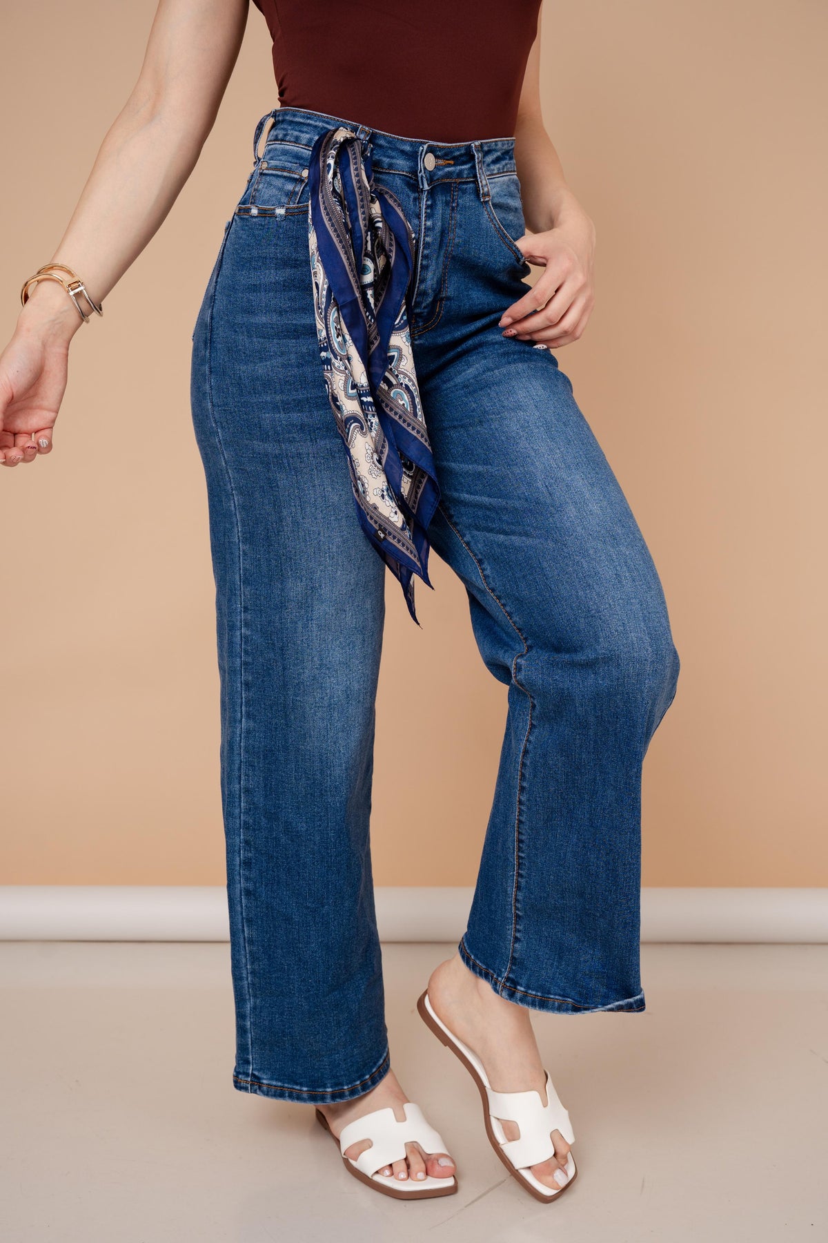 DENIM JEANS WIDE LEG / ZM6604