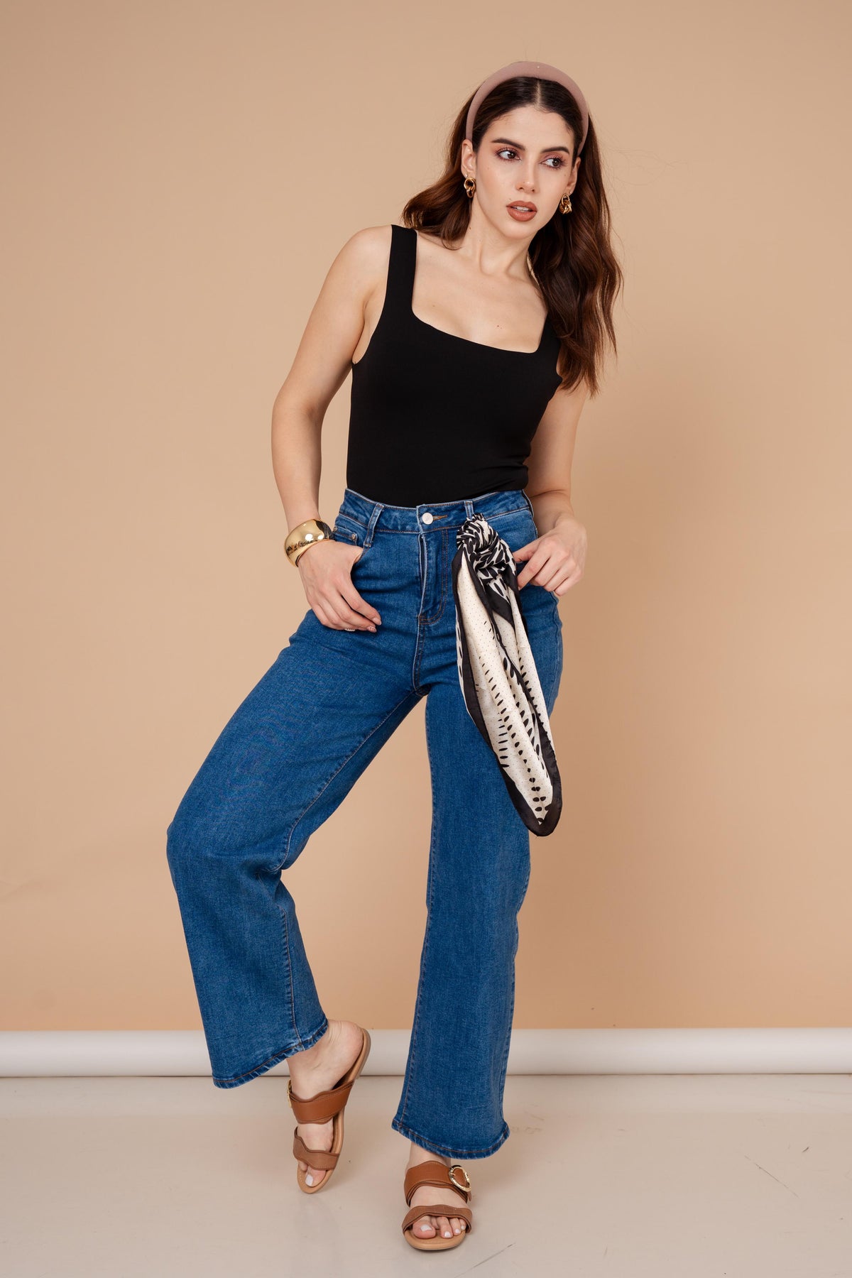 DENIM JEANS BOOT CUT / ZM6619