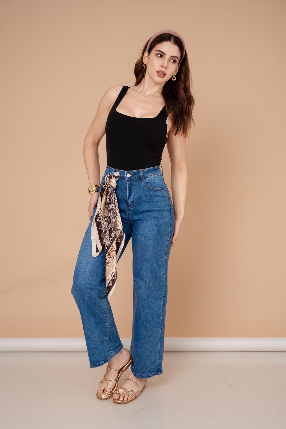 DENIM JEANS WIDE LEG// ZM6620