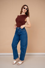 DENIM JEANS BARREL CUT / ZM6622