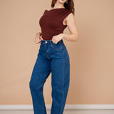 DENIM JEANS BARREL CUT / ZM6622