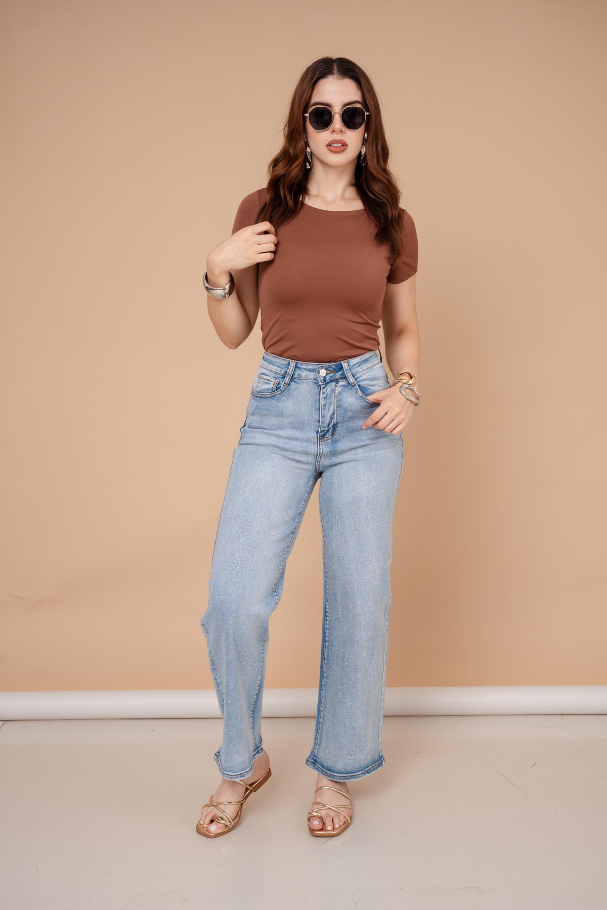DENIM JEANS WIDE LEG / ZM6626