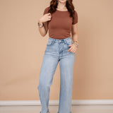 DENIM JEANS WIDE LEG / ZM6626