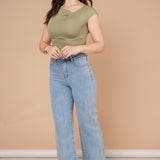 DENIM JEANS WIDE LEG / ZM6632