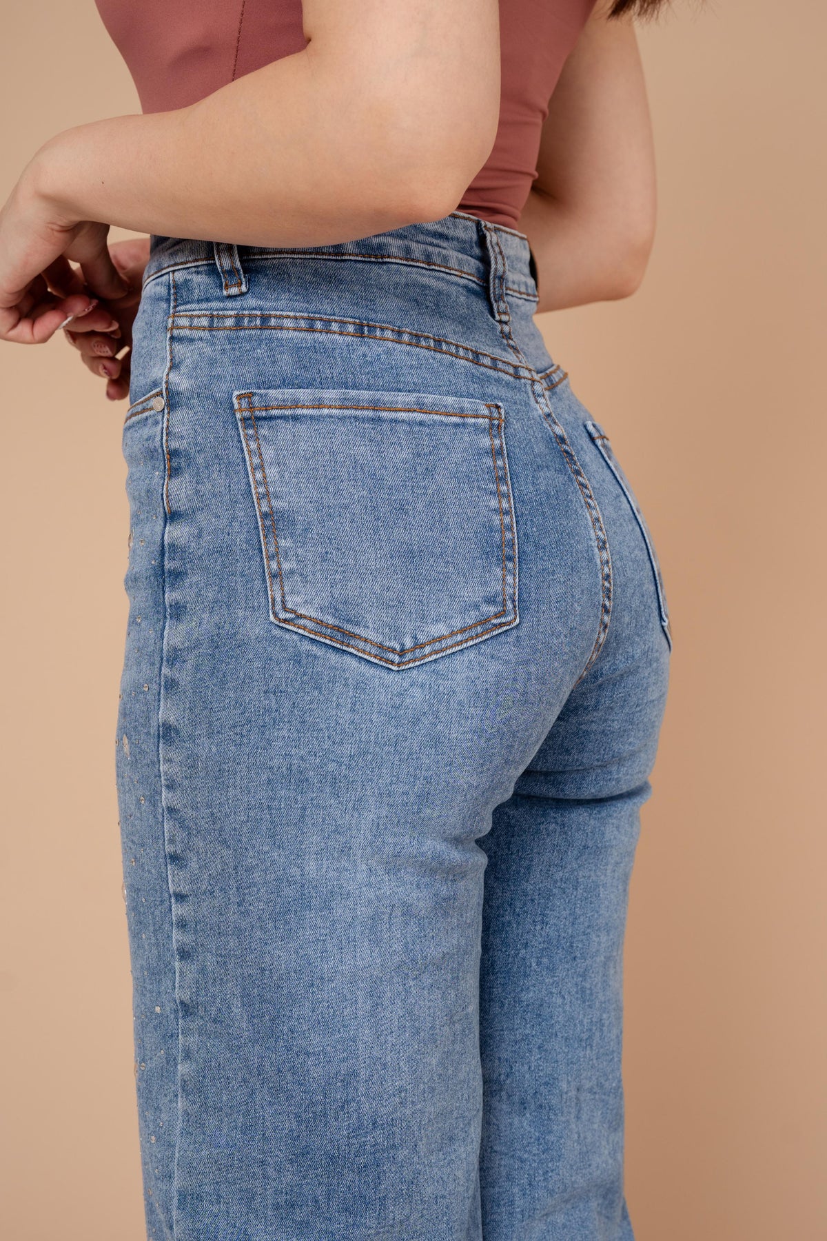 DENIM JEANS WIDE LEG / ZM6636