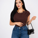 PANTIBLUISA DRAPED MINIMALISTA / DA6464