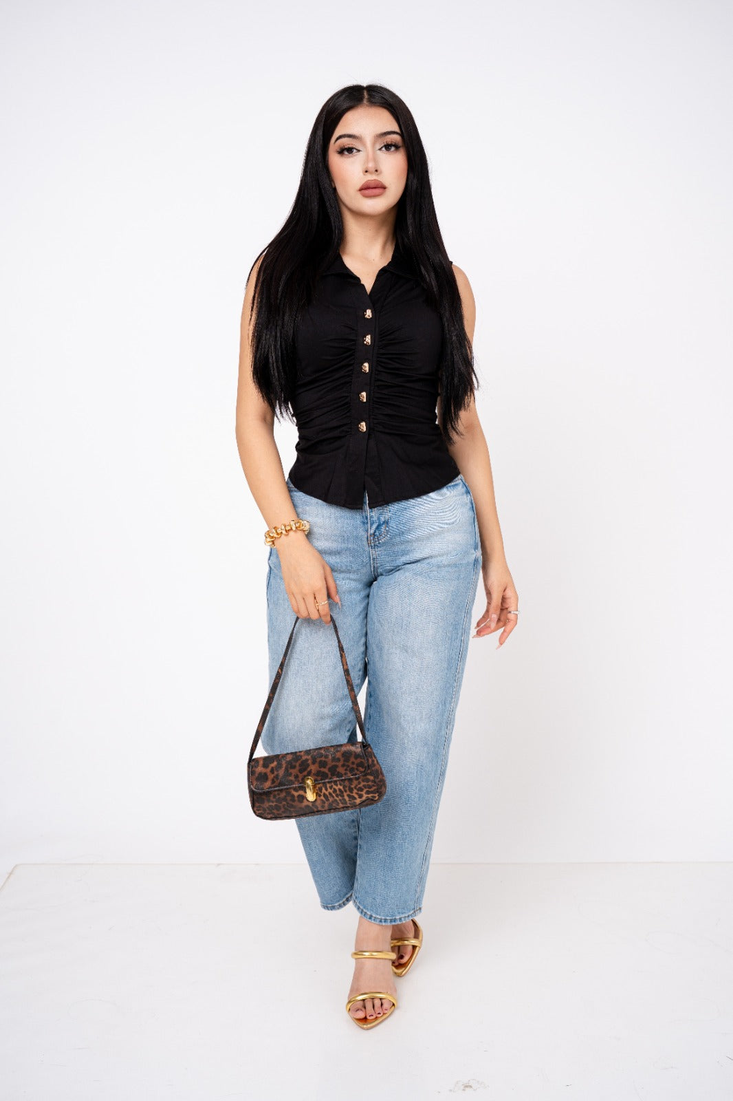 Top Drapeado Sleeveless por mayoreo — ZAIVA (vista 6)