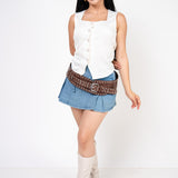 Chaleco Crop Saten | ZAIVA