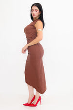 Vestido Bodycon Hombro Asimetrico | ZAIVA