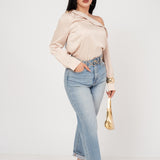 BLUSA ASIMETRICA SATIN ONE SHOULDER / DA6458