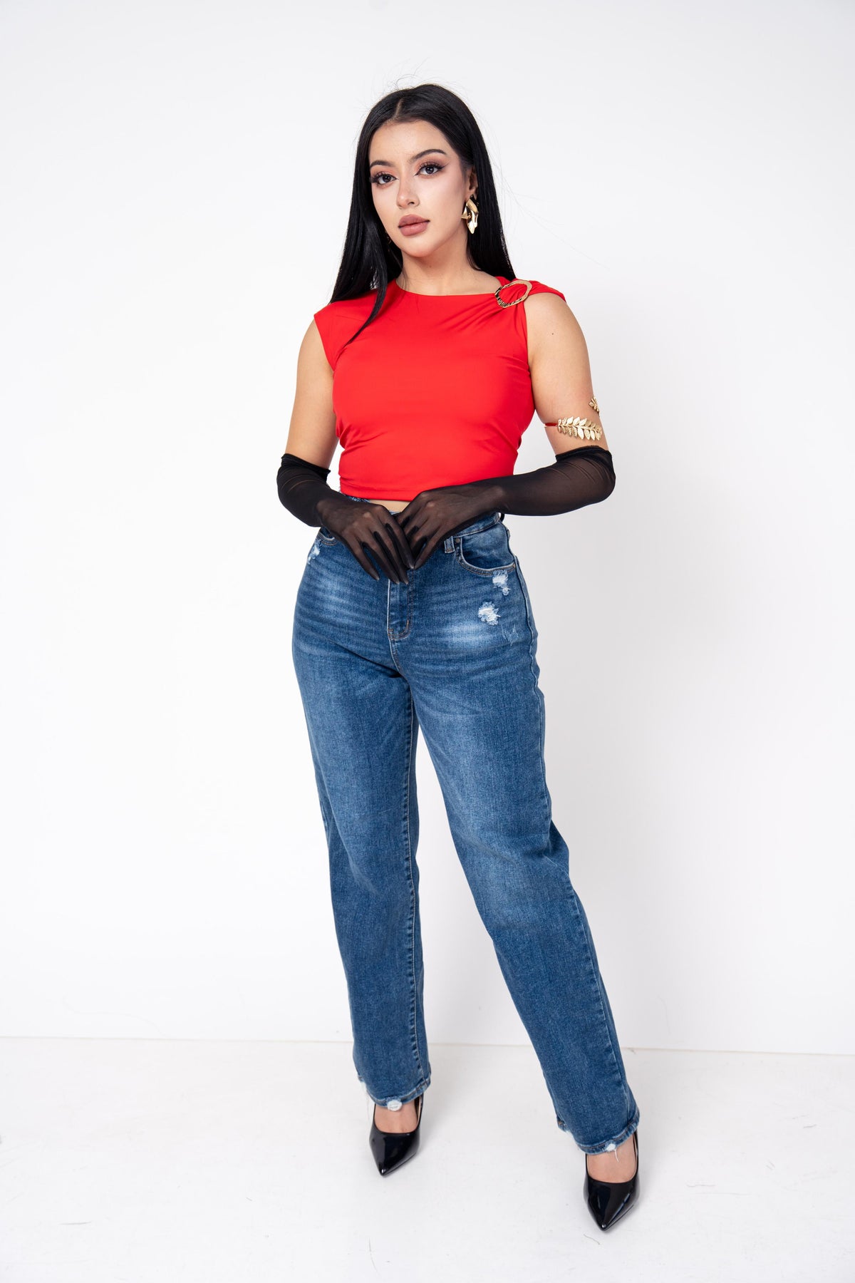 Crop Top Stretch Con Hebilla | ZAIVA