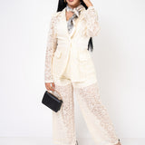 Conjunto Encaje color Beige | ZAIVA