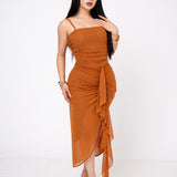 Vestido Mesh Waterfall Hem por mayoreo — ZAIVA (vista 9)