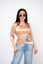 Blusa Asimetric Satín por mayoreo — ZAIVA (vista 2)