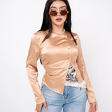 Blusa Asimetric Satín por mayoreo — ZAIVA (vista 2)