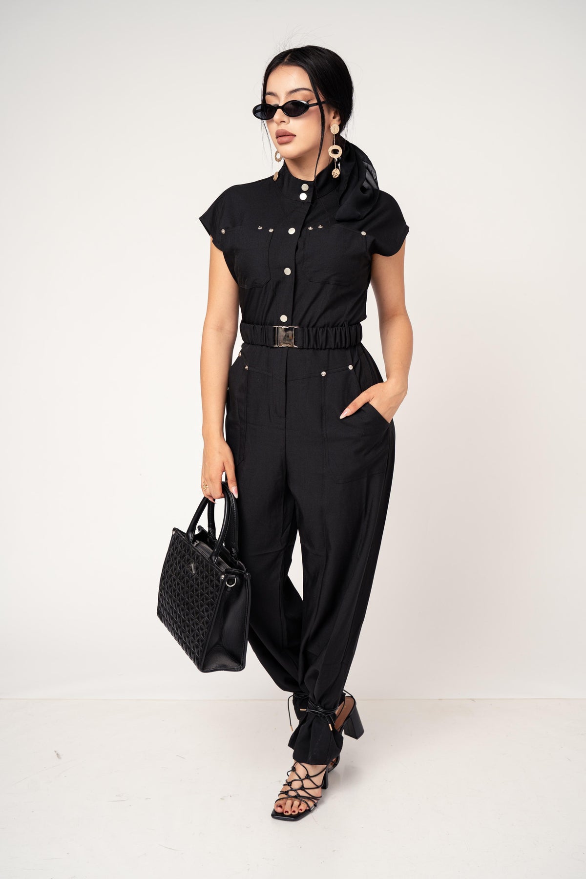 Enterizo Cuello Mao Con Cinto | ZAIVA