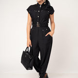 Enterizo Cuello Mao Con Cinto | ZAIVA