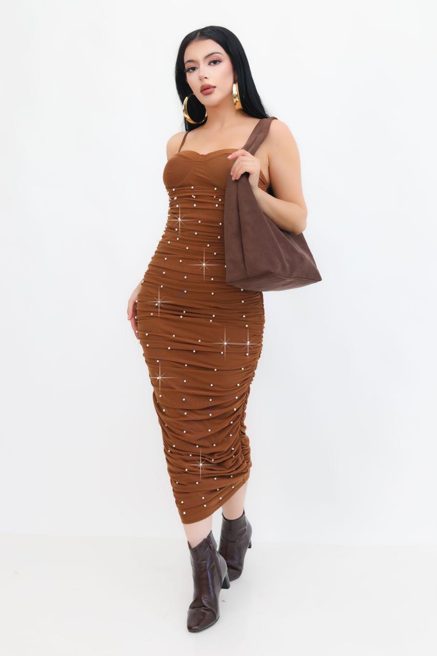 Vestido Middi De Mesh | ZAIVA