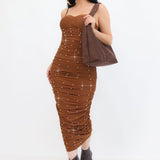 Vestido Middi De Mesh | ZAIVA