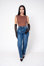 Crop Top Stretch Con Hebilla | ZAIVA