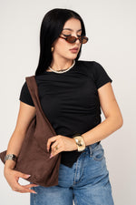 Blusa Basica Asimetrica color Negro | ZAIVA