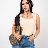 Toptank Escote Cuadrado color Beige Claro | ZAIVA