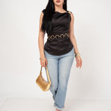 Blusa Satín Cowl Neck por mayoreo — ZAIVA (vista 6)