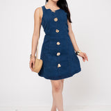 Vestido Denim Corte ¨A¨ Stretch | ZAIVA
