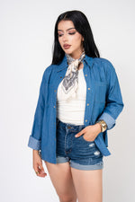 Camisa Denim Clasica color Azul Claro | ZAIVA