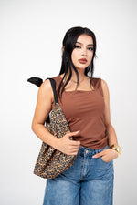 Toptank Escote Cuadrado color Cafe | ZAIVA
