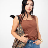 Toptank Escote Cuadrado color Cafe | ZAIVA