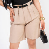Bermuda Corta Vestir color Beige | ZAIVA