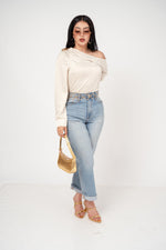 BLUSA ASIMETRICA SATIN ONE SHOULDER / DA6458