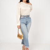 BLUSA ASIMETRICA SATIN ONE SHOULDER / DA6458