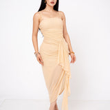 Vestido Mesh Waterfall Hem por mayoreo — ZAIVA (vista 2)