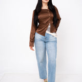 Blusa Asimetric Satín por mayoreo — ZAIVA (vista 7)