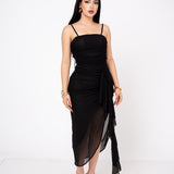 Vestido Mesh Waterfall Hem por mayoreo — ZAIVA (vista 7)